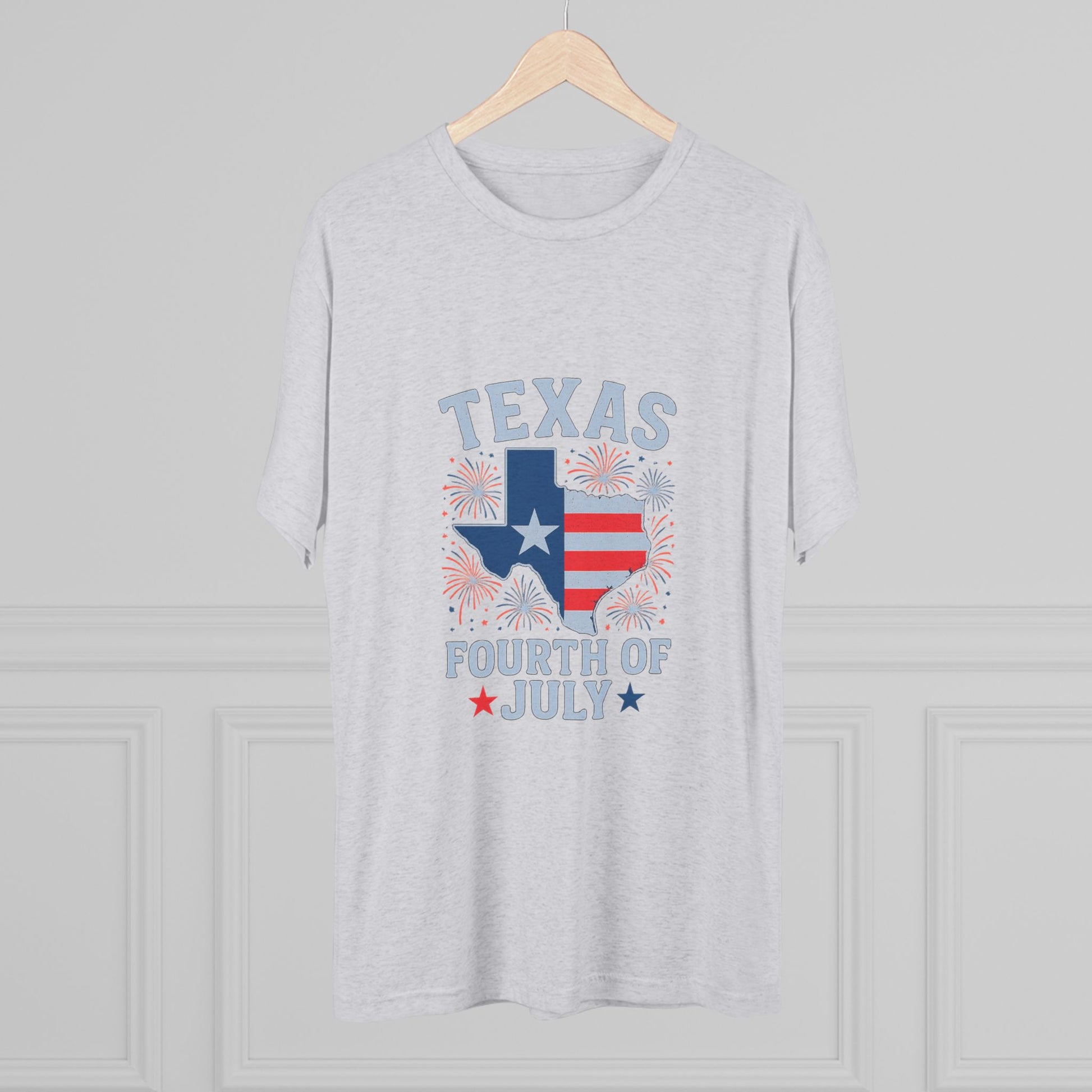Texas 4th of July - Tri-Blend Crew Tee