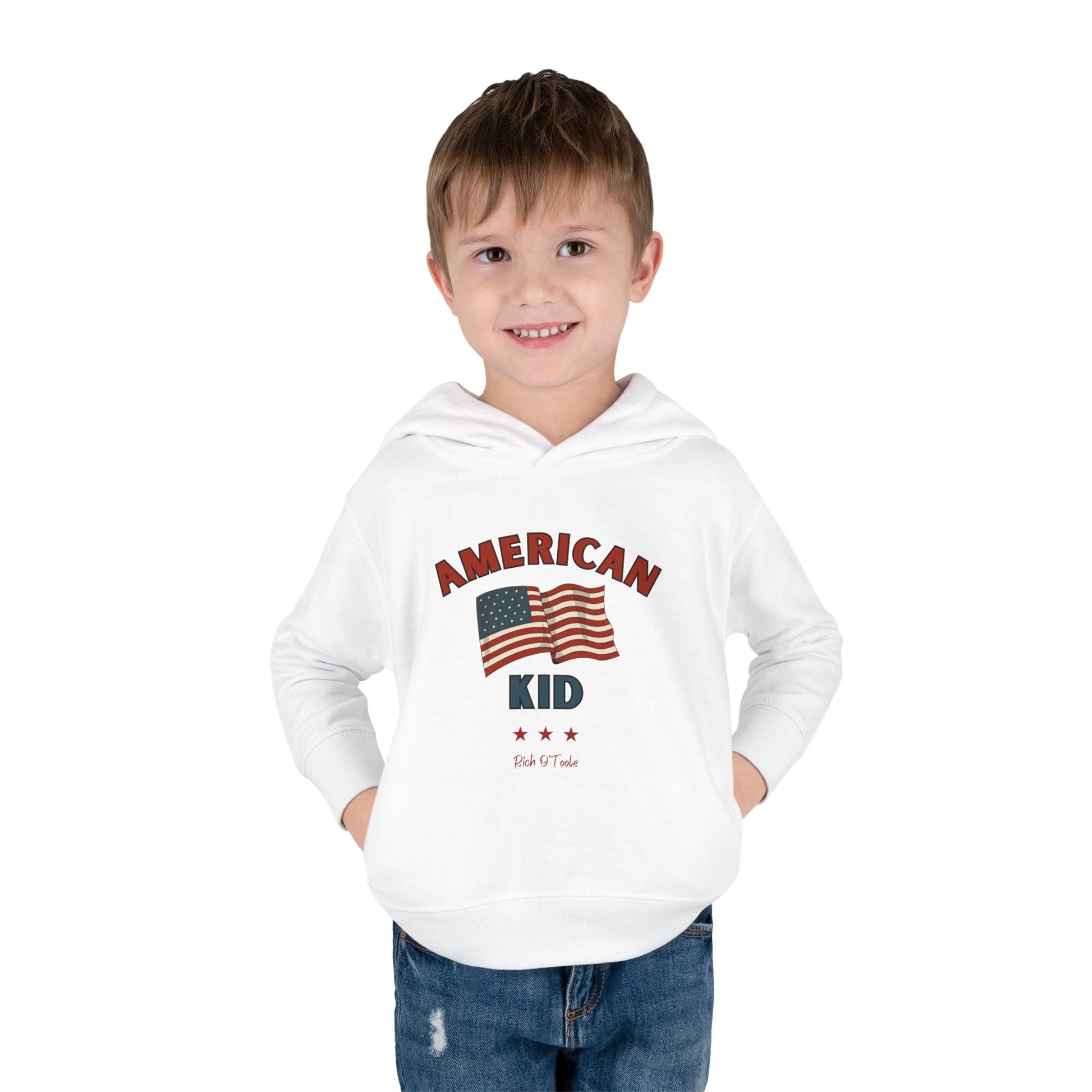 American Kid - Toddler Pullover Fleece Hoodie