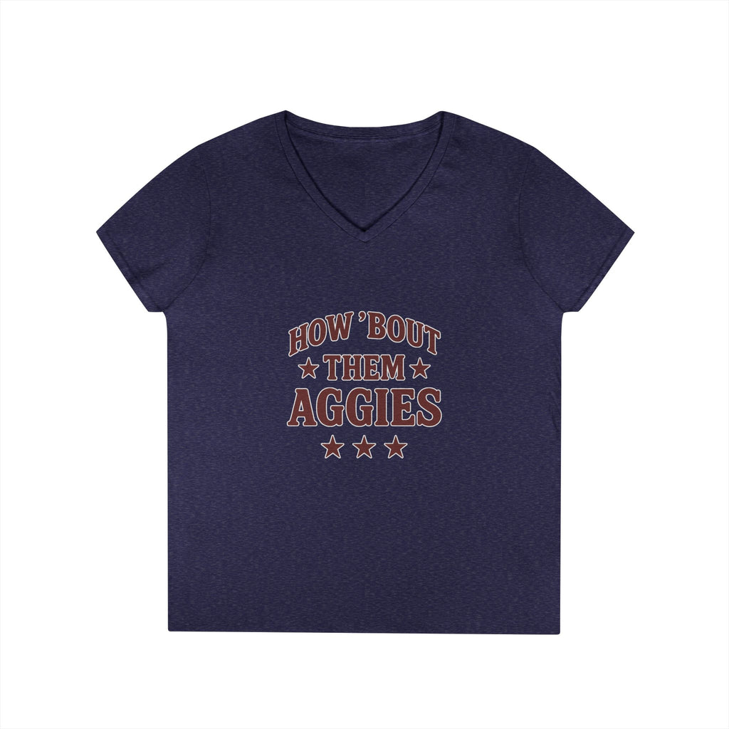 How about them Aggies - Ladies' V-Neck T-Shirt