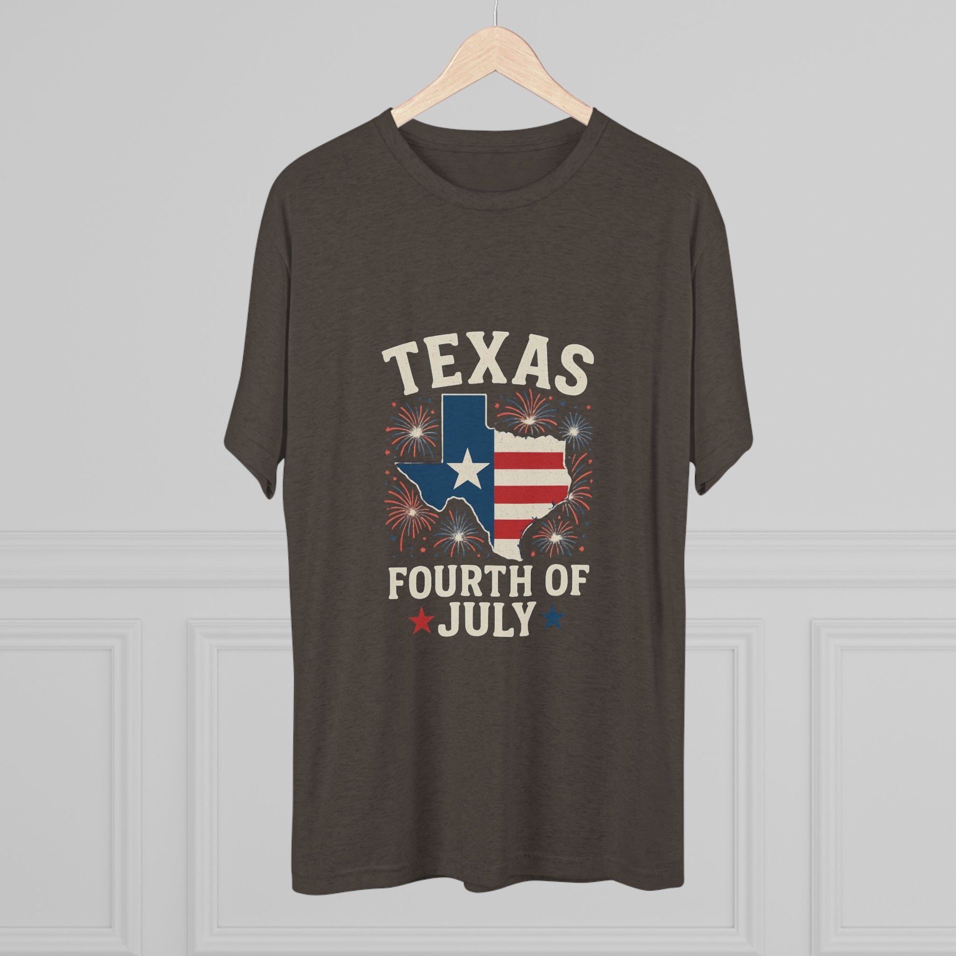Texas 4th of July - Tri-Blend Crew Tee