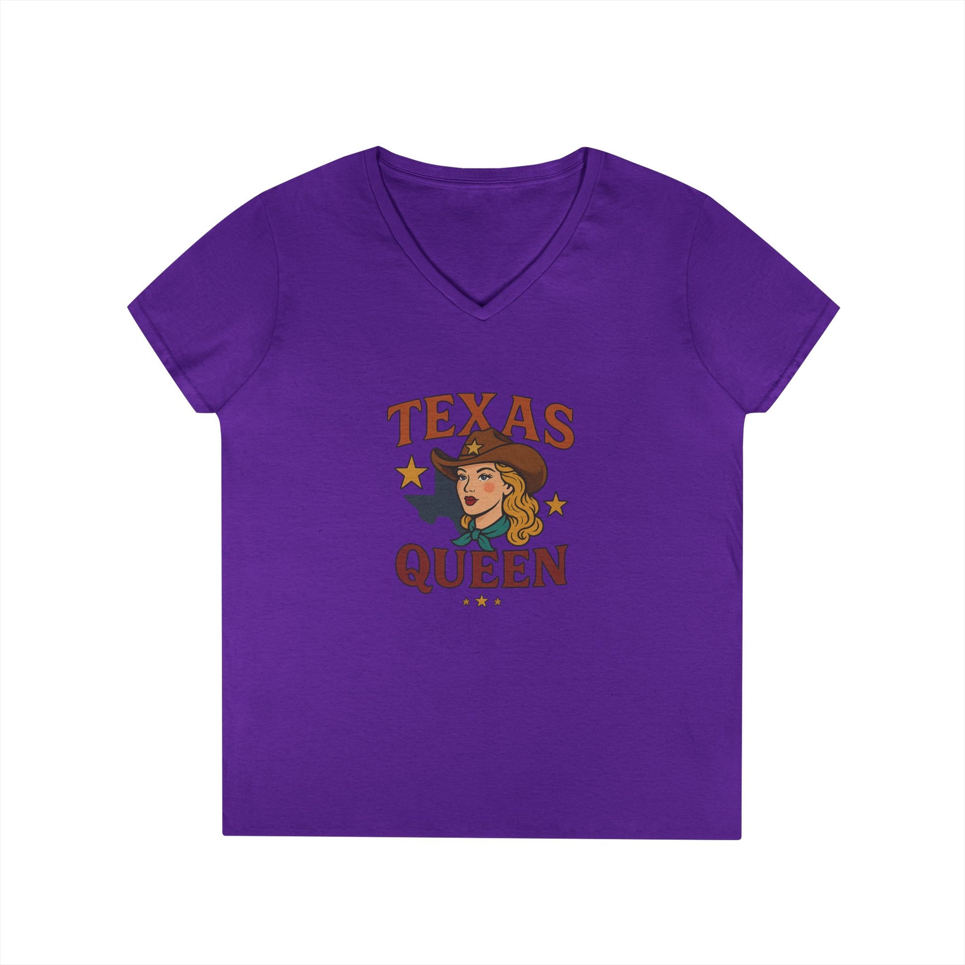 Texas Queen - Ladies' V-Neck T-Shirt