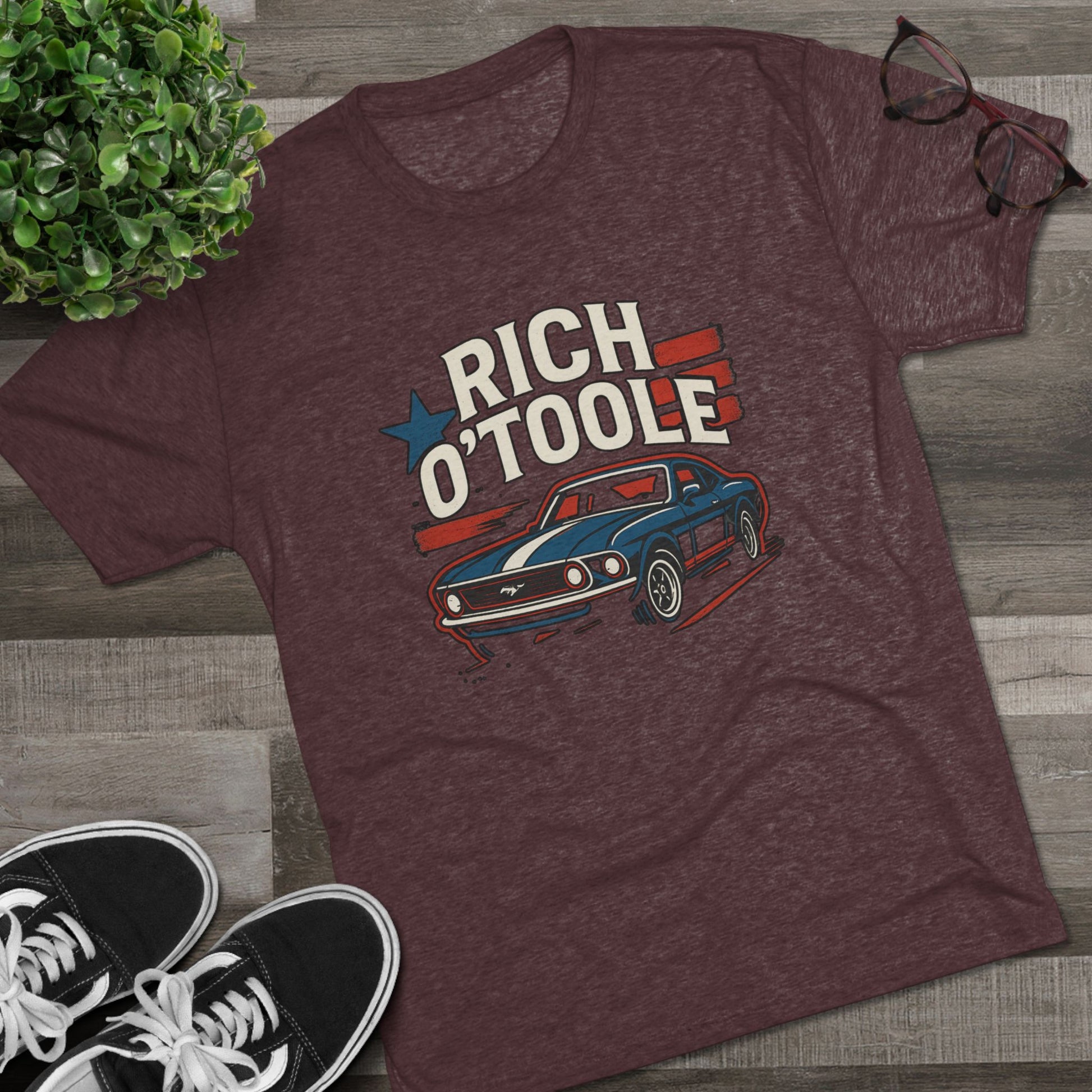 Rich O'Toole Mustang - Tri-Blend Crew Tee