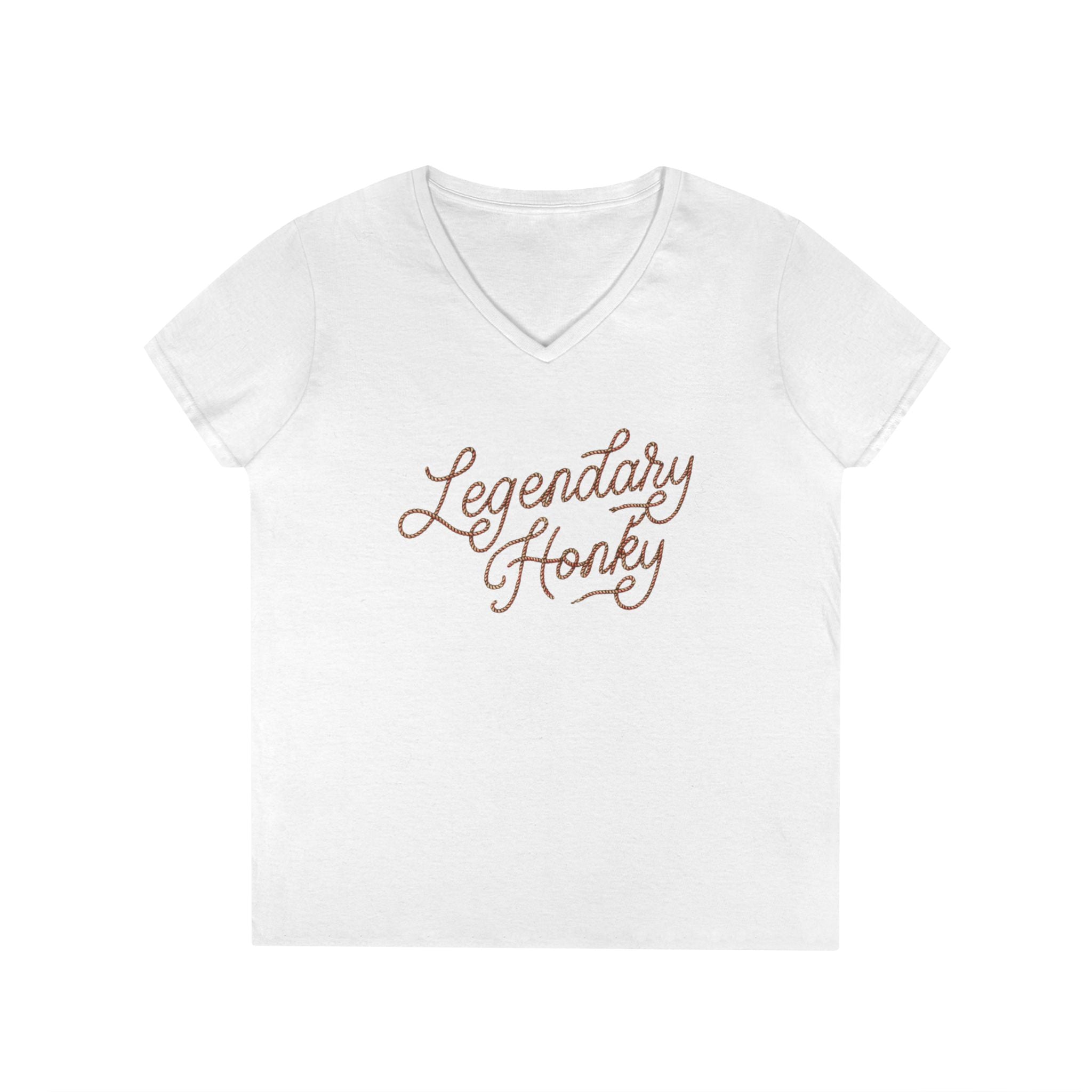 Legendary Honky - Ladies' V-Neck T-Shirt