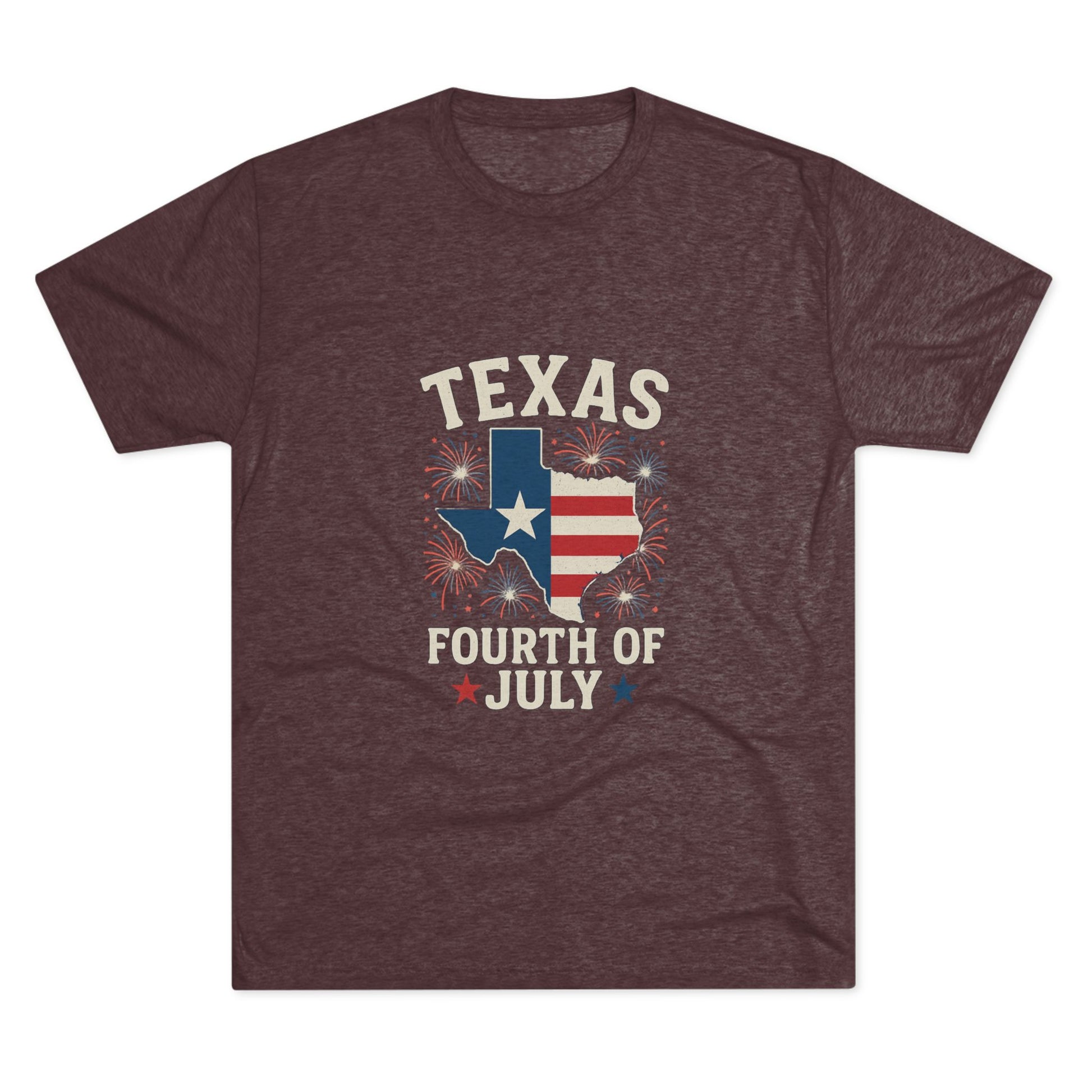 Texas 4th of July - Tri-Blend Crew Tee