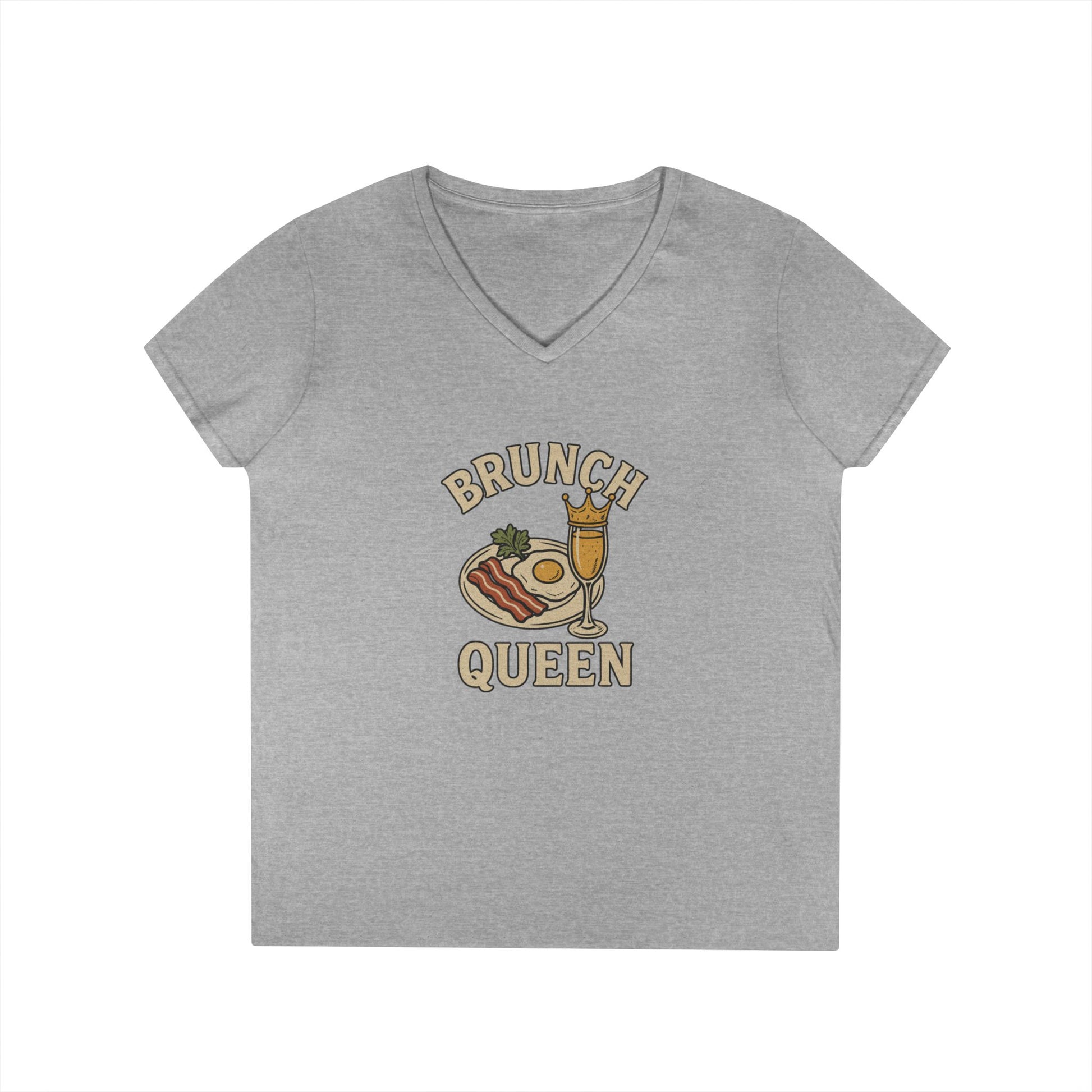 Brunch Queen - Ladies' V-Neck T-Shirt