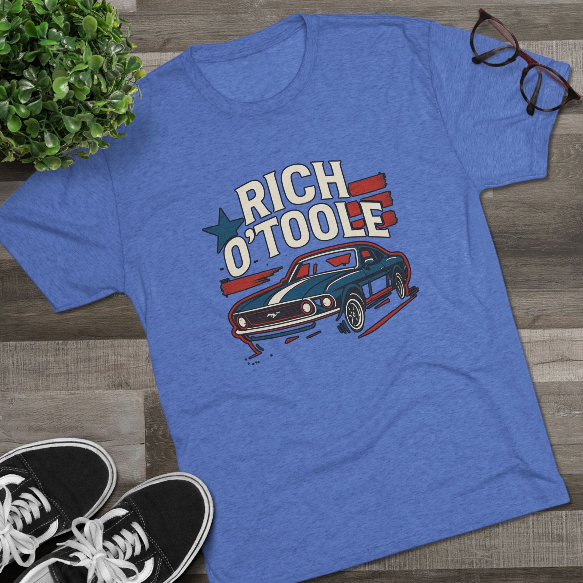 Rich O'Toole Mustang - Tri-Blend Crew Tee