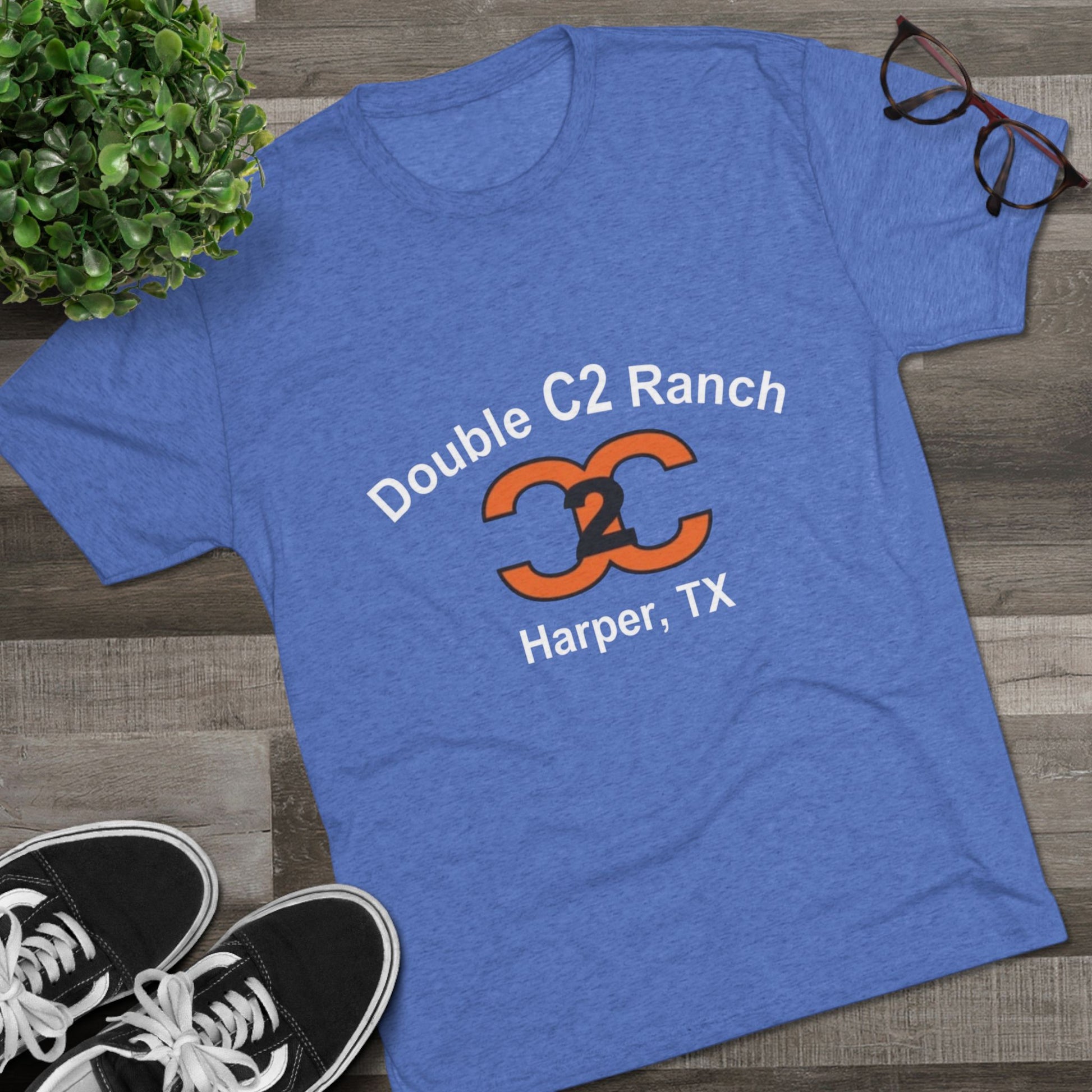 Double C2 Ranch - Tri-Blend Crew Tee