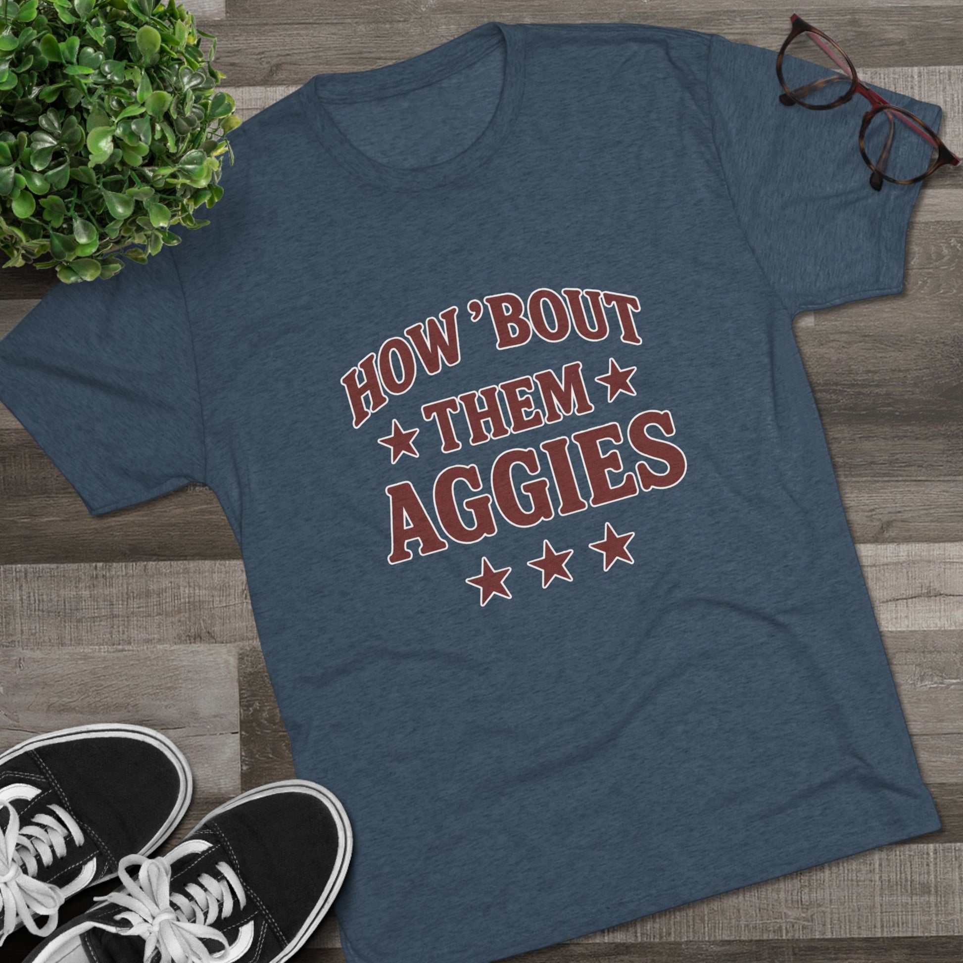 How 'Bout Them Aggies - Unisex Tri-Blend Crew Tee