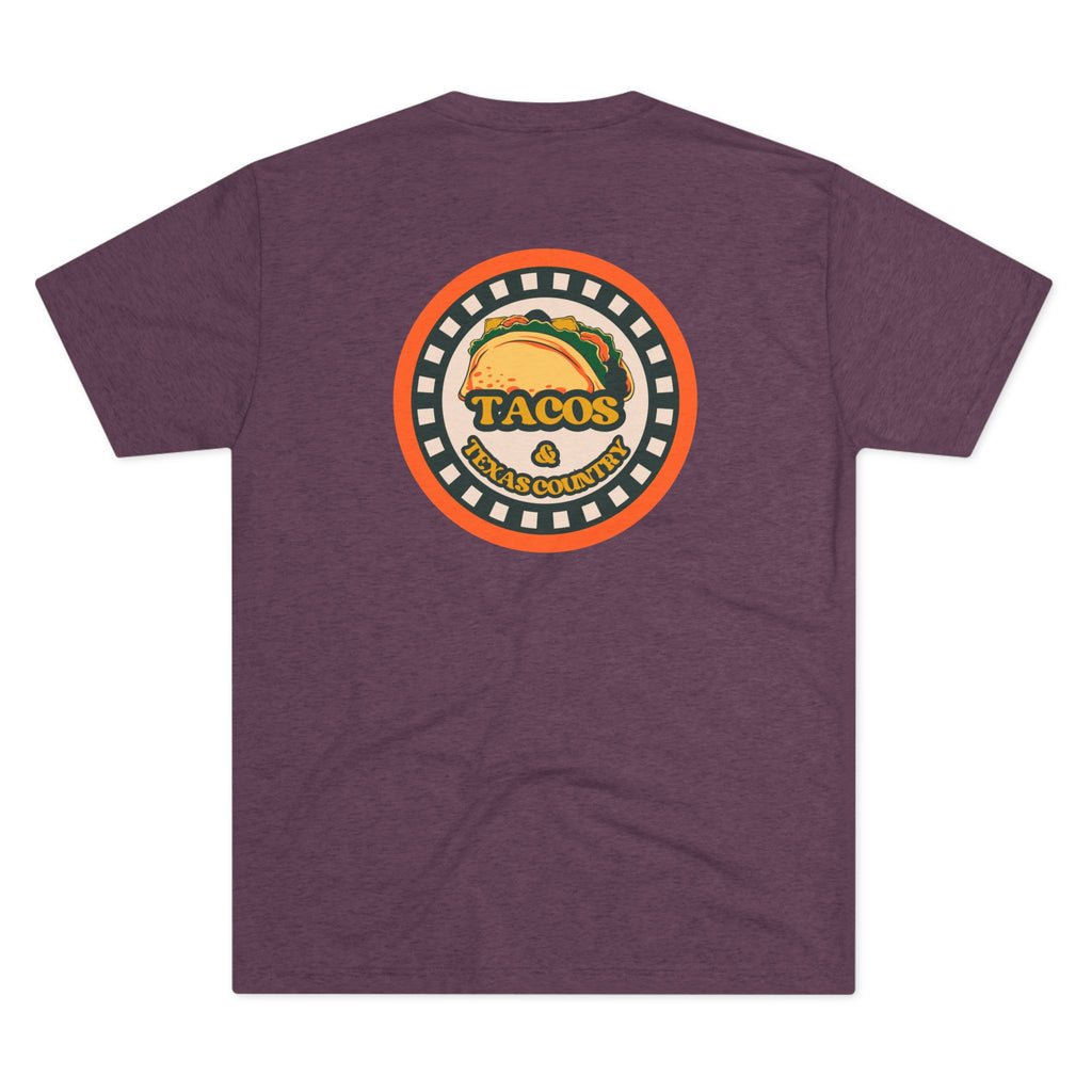Tacos and Texas Country - Tri-Blend Crew Tee