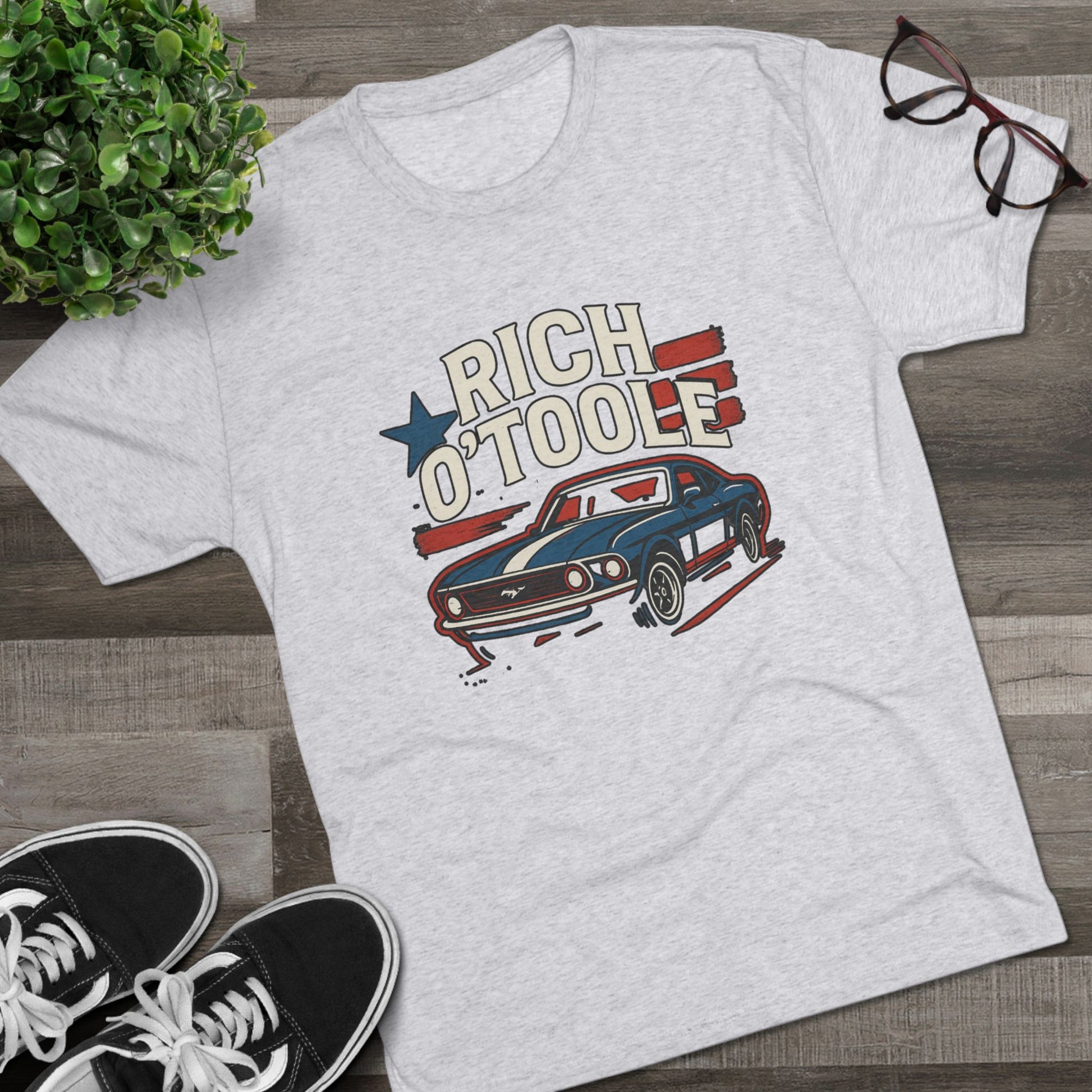 Rich O'Toole Mustang - Tri-Blend Crew Tee