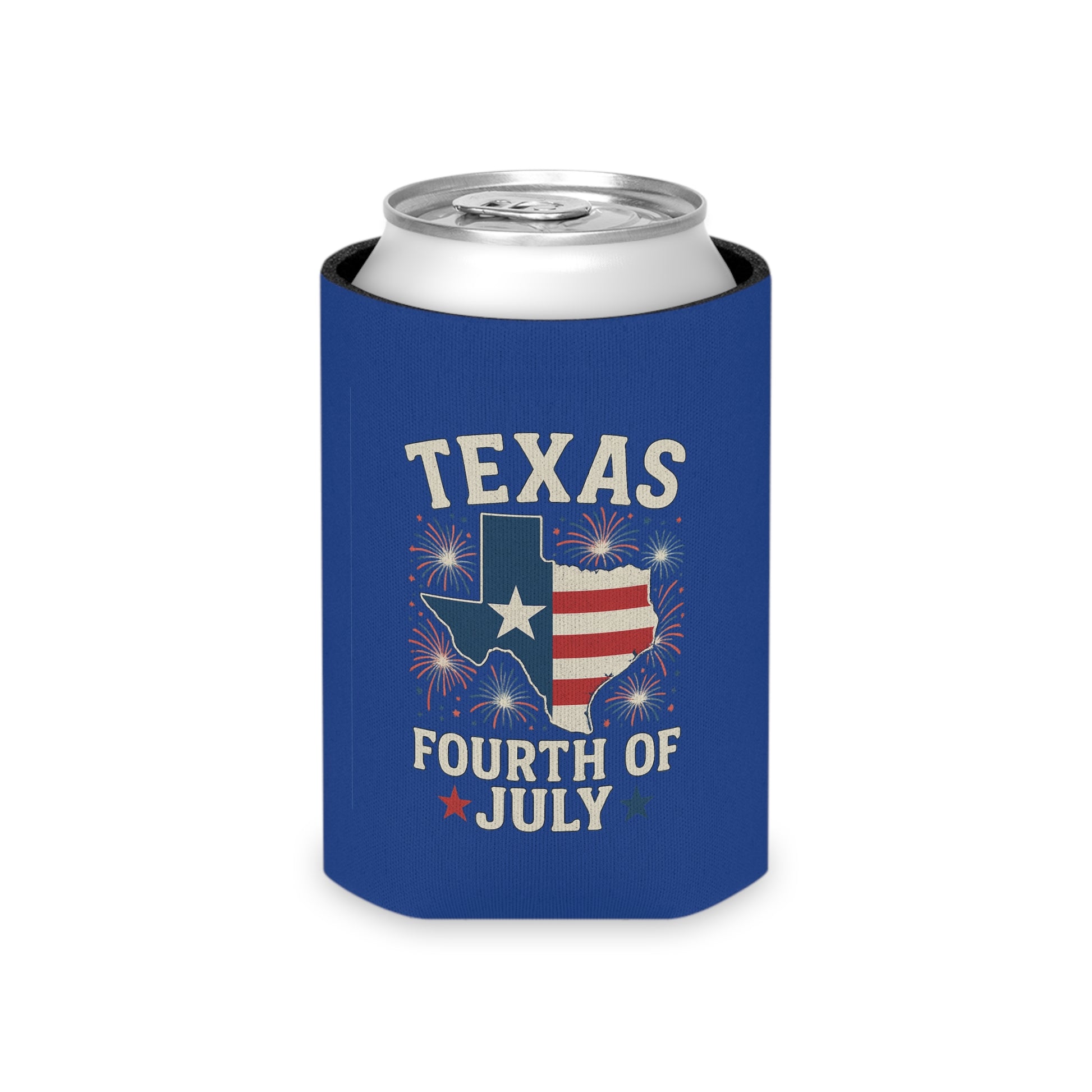 Texas 4th of July - Can Cooler
