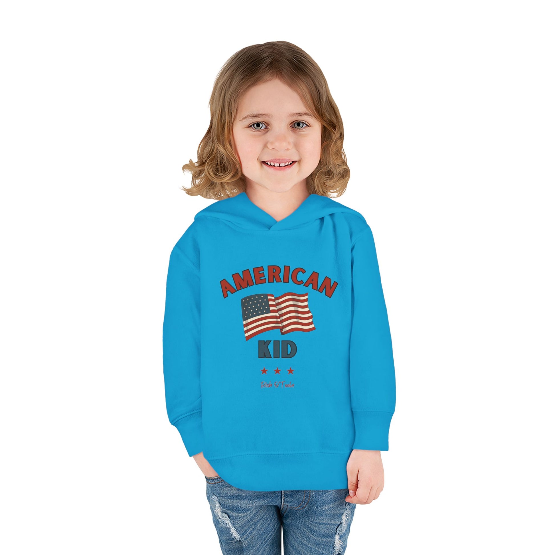 American Kid - Toddler Pullover Fleece Hoodie
