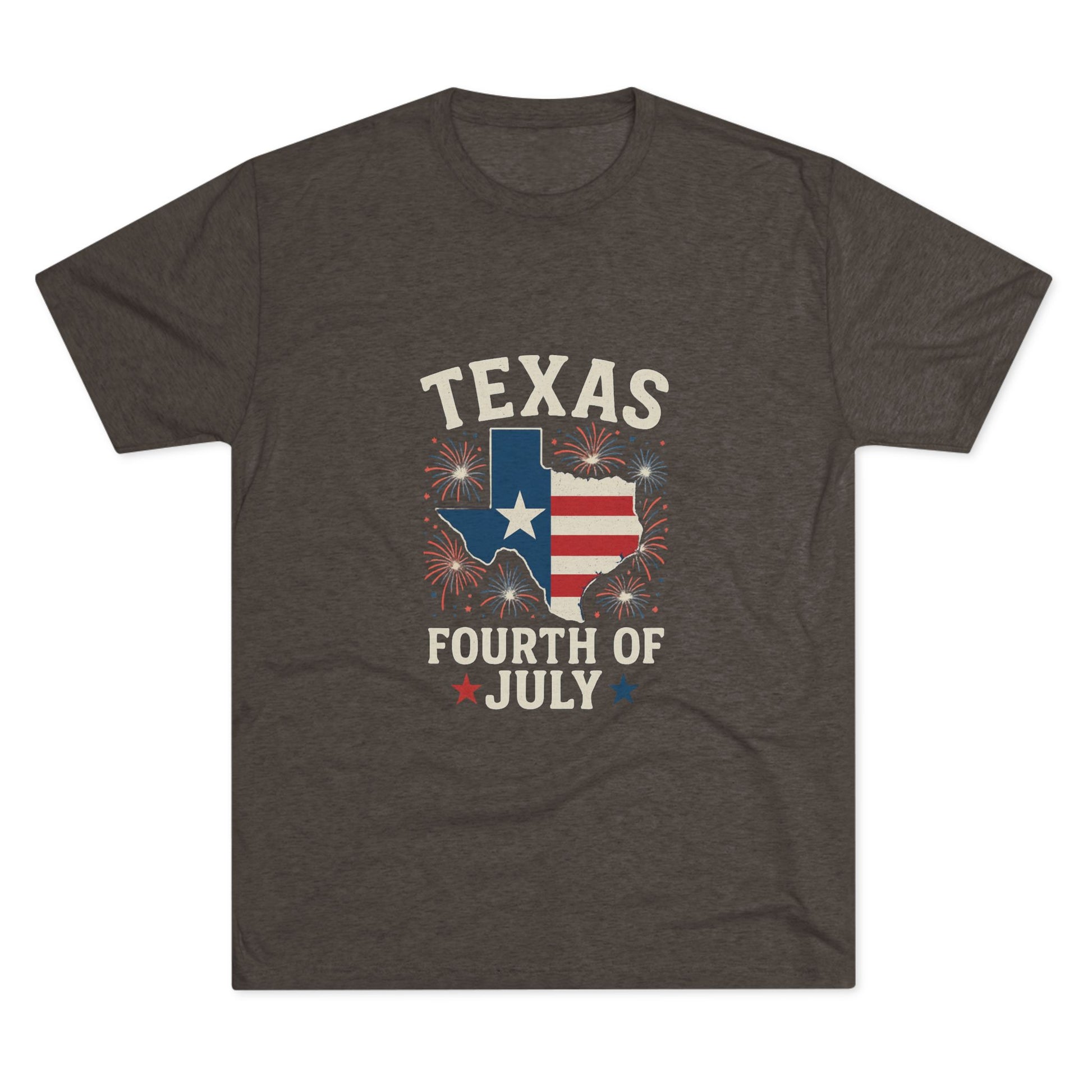 Texas 4th of July - Tri-Blend Crew Tee