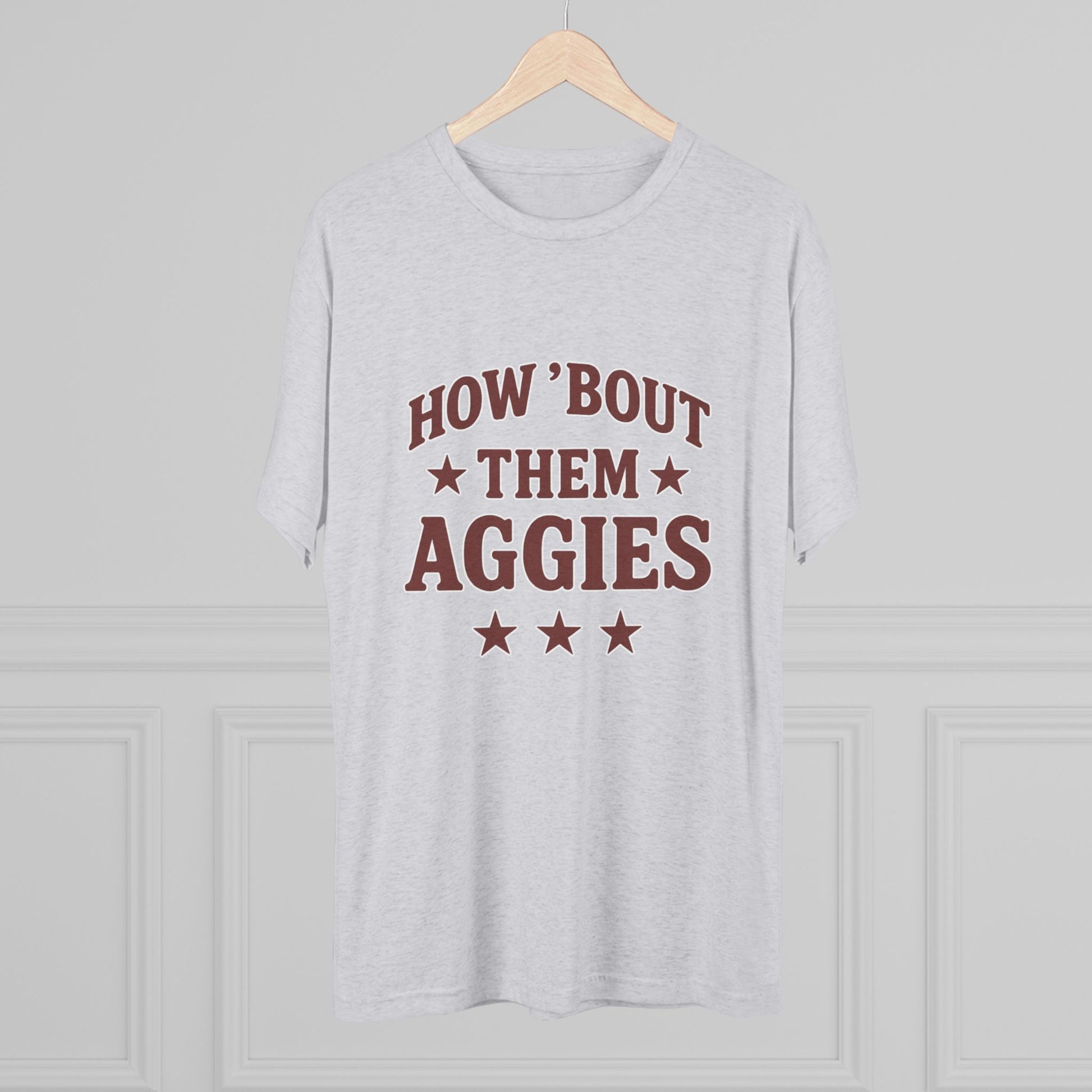 How 'Bout Them Aggies - Unisex Tri-Blend Crew Tee