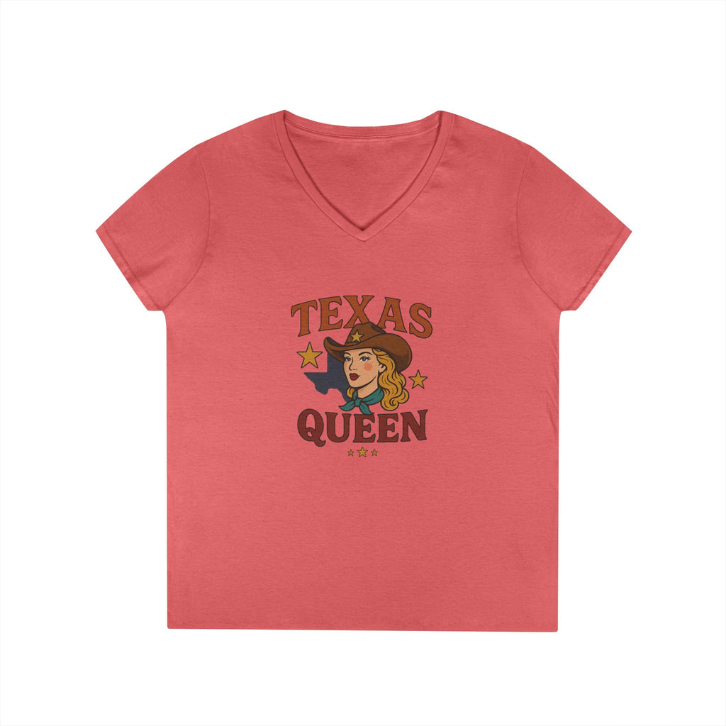 Texas Queen - Ladies' V-Neck T-Shirt