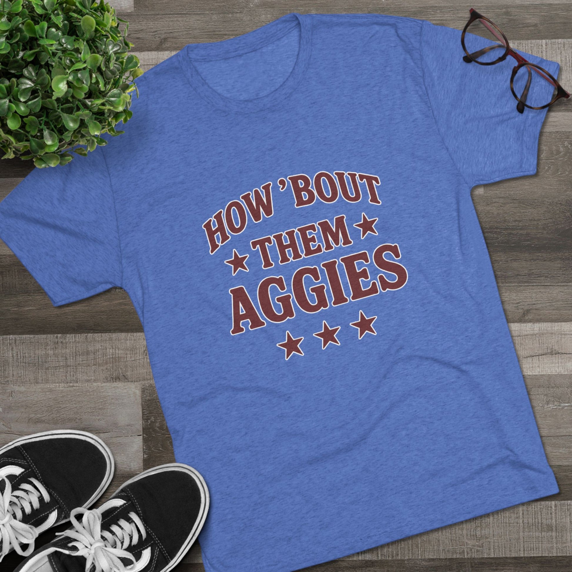 How 'Bout Them Aggies - Unisex Tri-Blend Crew Tee