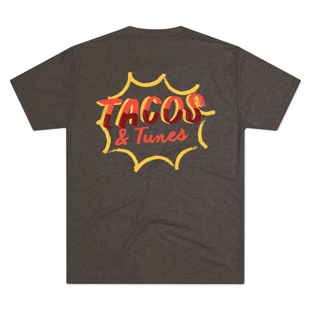 Tacos and Tunes - Tri-Blend Crew Tee