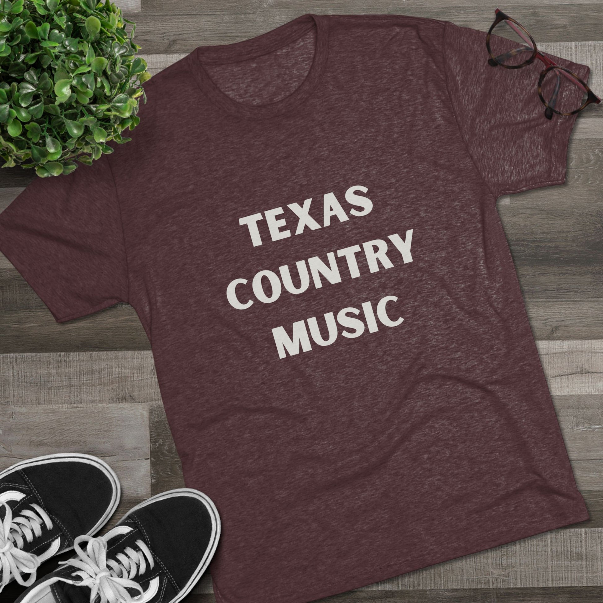 Texas Country Music - Tri-Blend Crew Tee