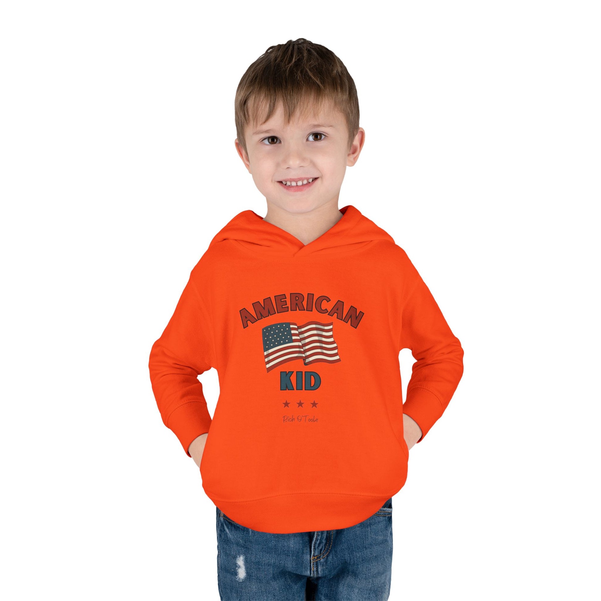 American Kid - Toddler Pullover Fleece Hoodie