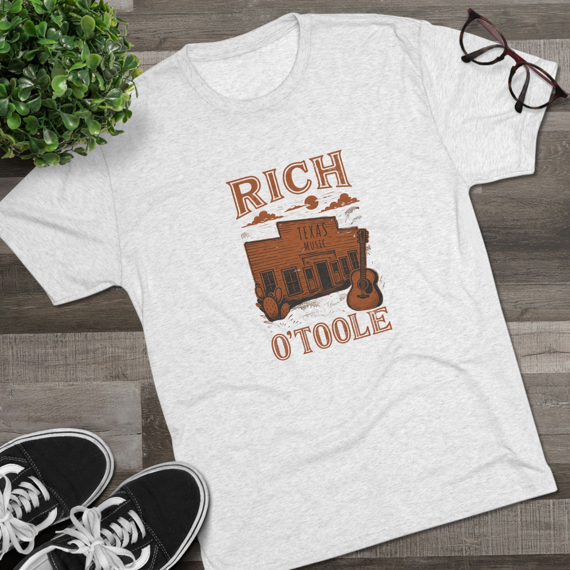 Rich O'Toole Texas Music - Tri-Blend Crew Tee