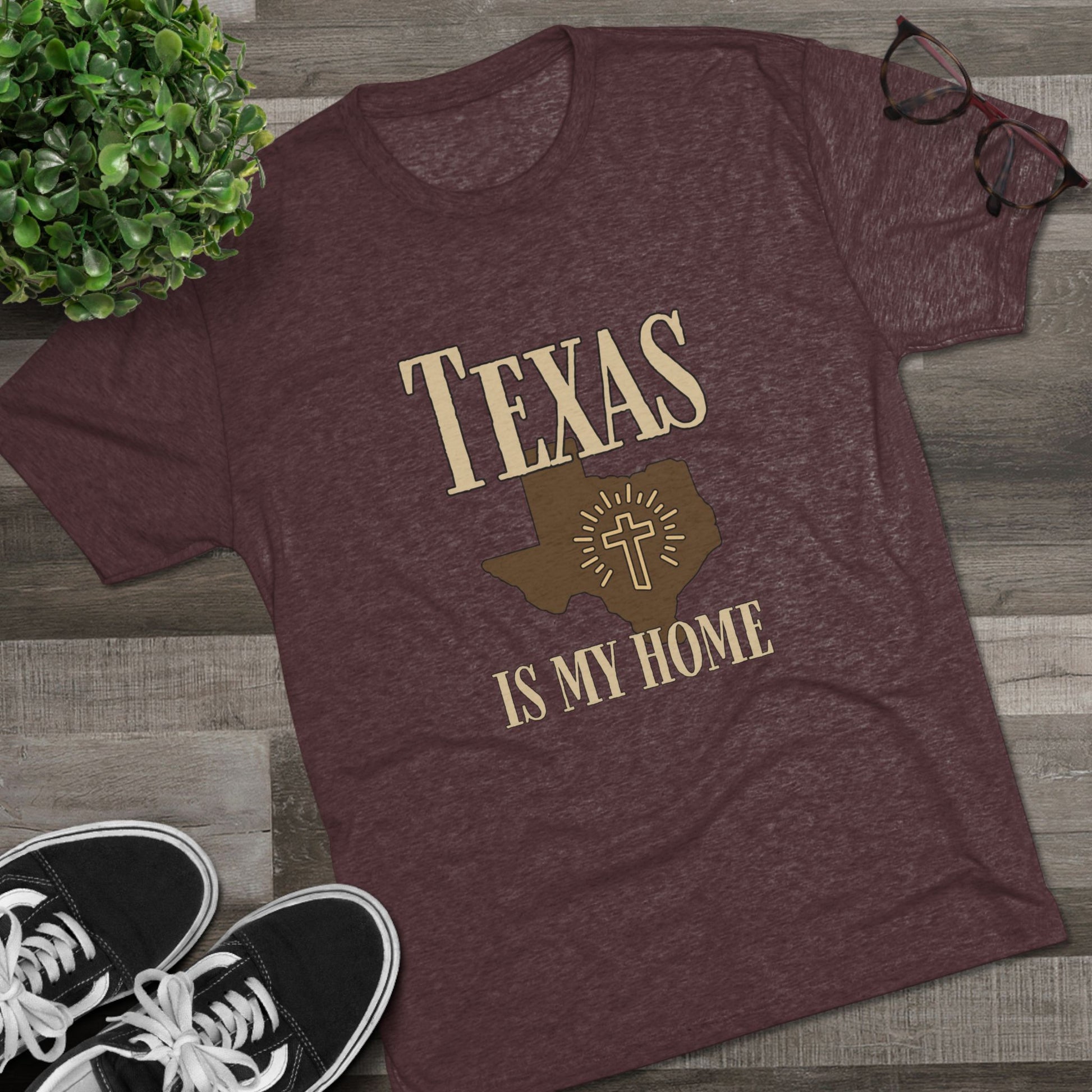 Texas is My Home - Tri-Blend Crew Tee