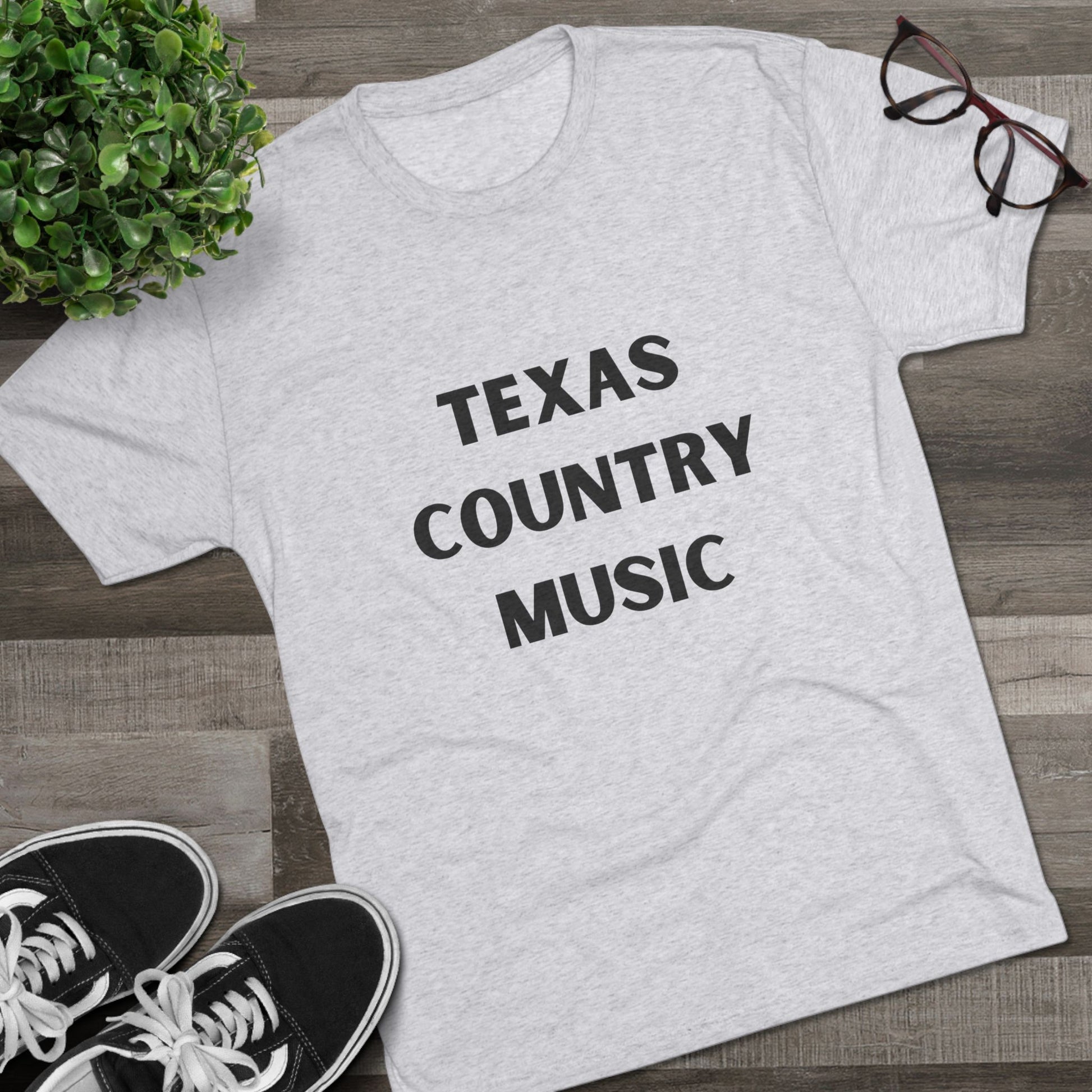 Texas Country Music - Tri-Blend Crew Tee