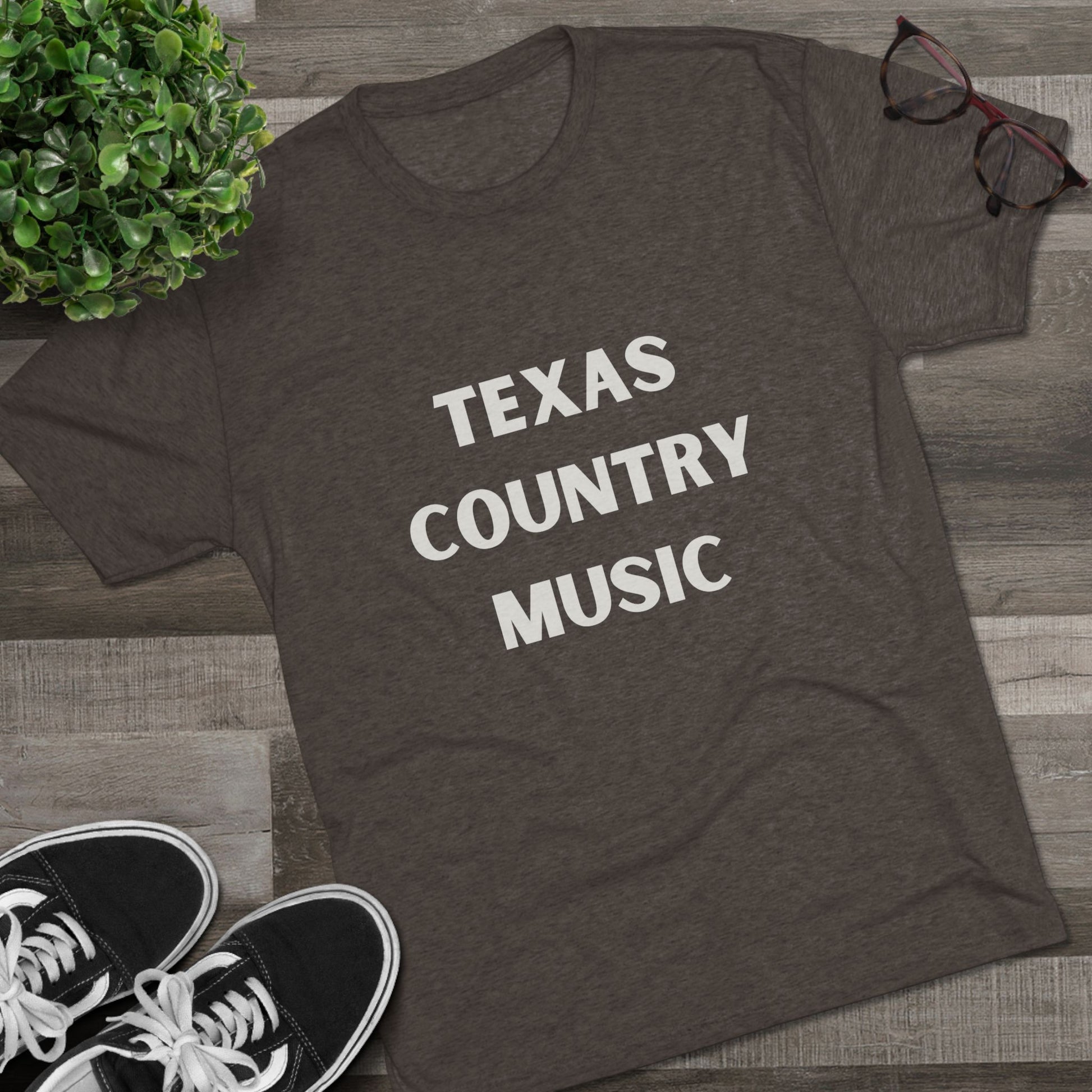 Texas Country Music - Tri-Blend Crew Tee
